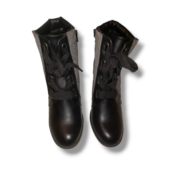 Apt. 9 black and gray ankle boots - Picture 4 of 9